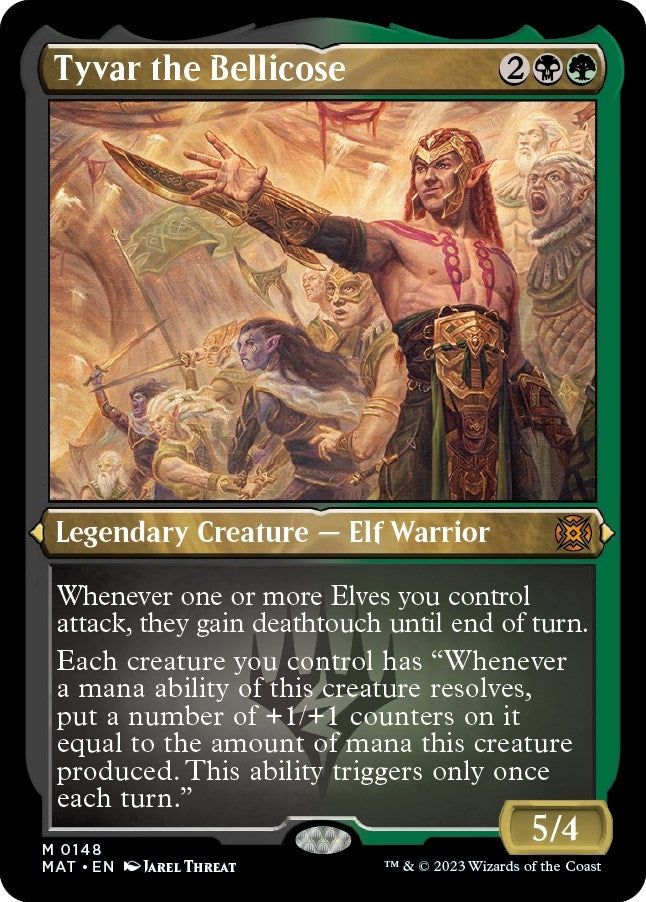 Tyvar the Bellicose Foil Etched (148) [MAT]