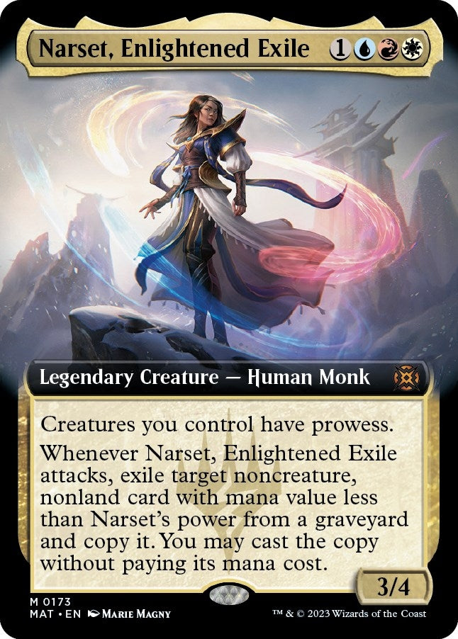 Narset, Enlightened Exile (Extended Art) [March of the Machine: The Aftermath]