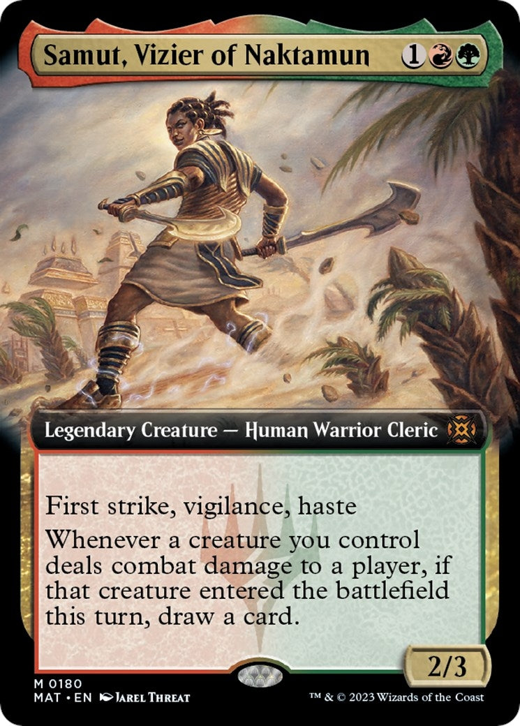 Samut, Vizier of Naktamun (Extended Art) [March of the Machine: The Aftermath]