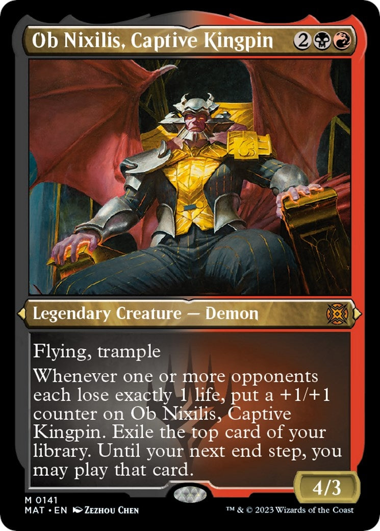 Ob Nixilis Captive Kingpin Foil Etched (141) [MAT]