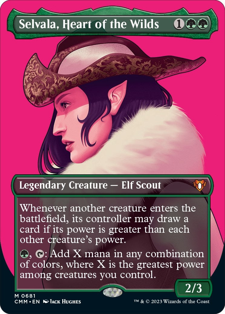 Selvala Heart of the Wilds Borderless (681) [CMM]