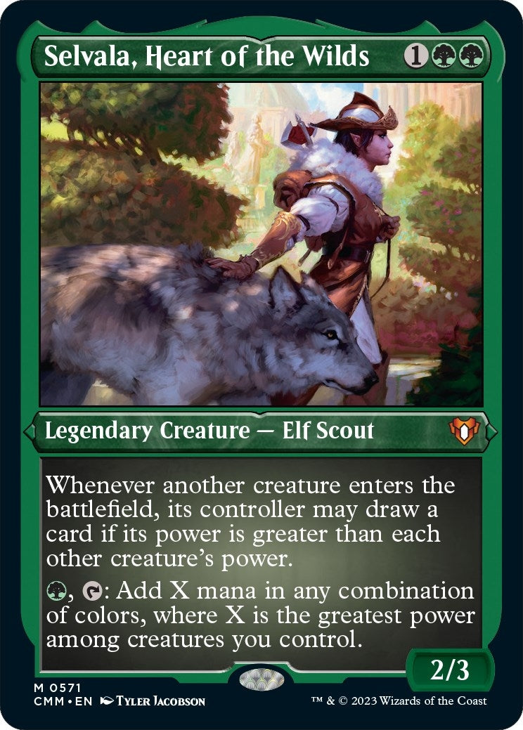 Selvala Heart of the Wilds Foil Etched (571) [CMM]