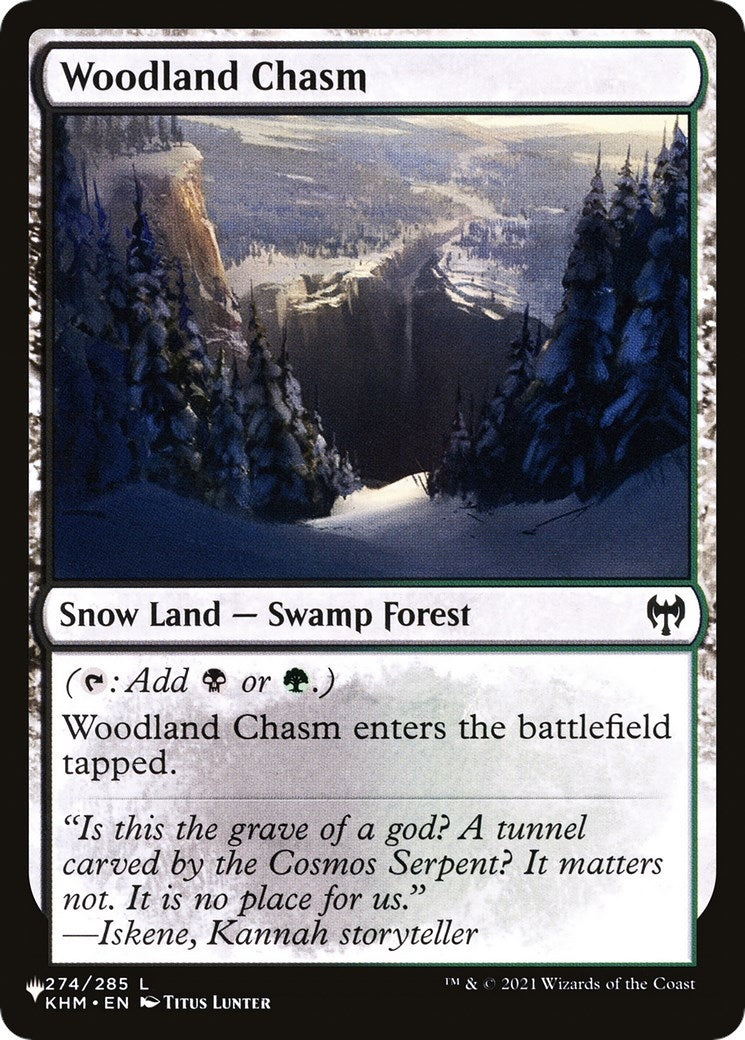 Woodland Chasm (274) [LIST]
