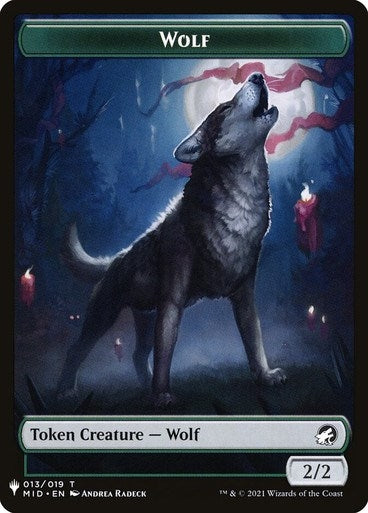 Wolf Soldier Double Sided Token (13 // 2) [LIST]