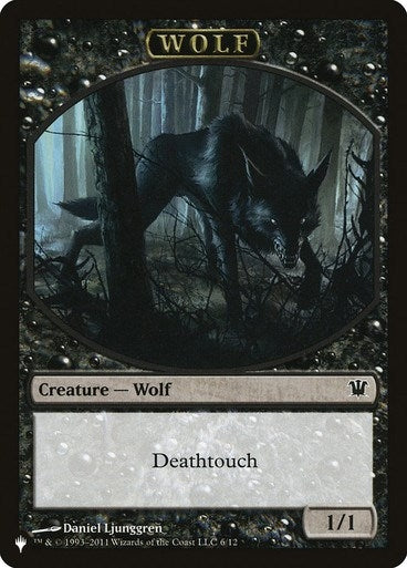 Wolf Cat Double Sided Token (6 // 11) [LIST]