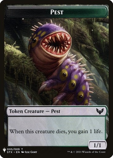 Pest Emblem Jace Telepath Unbound Double Sided Token (5 // 12) [LIST]