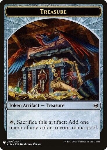 Treasure Golem Double sided Token (10 // 25) [LIST]