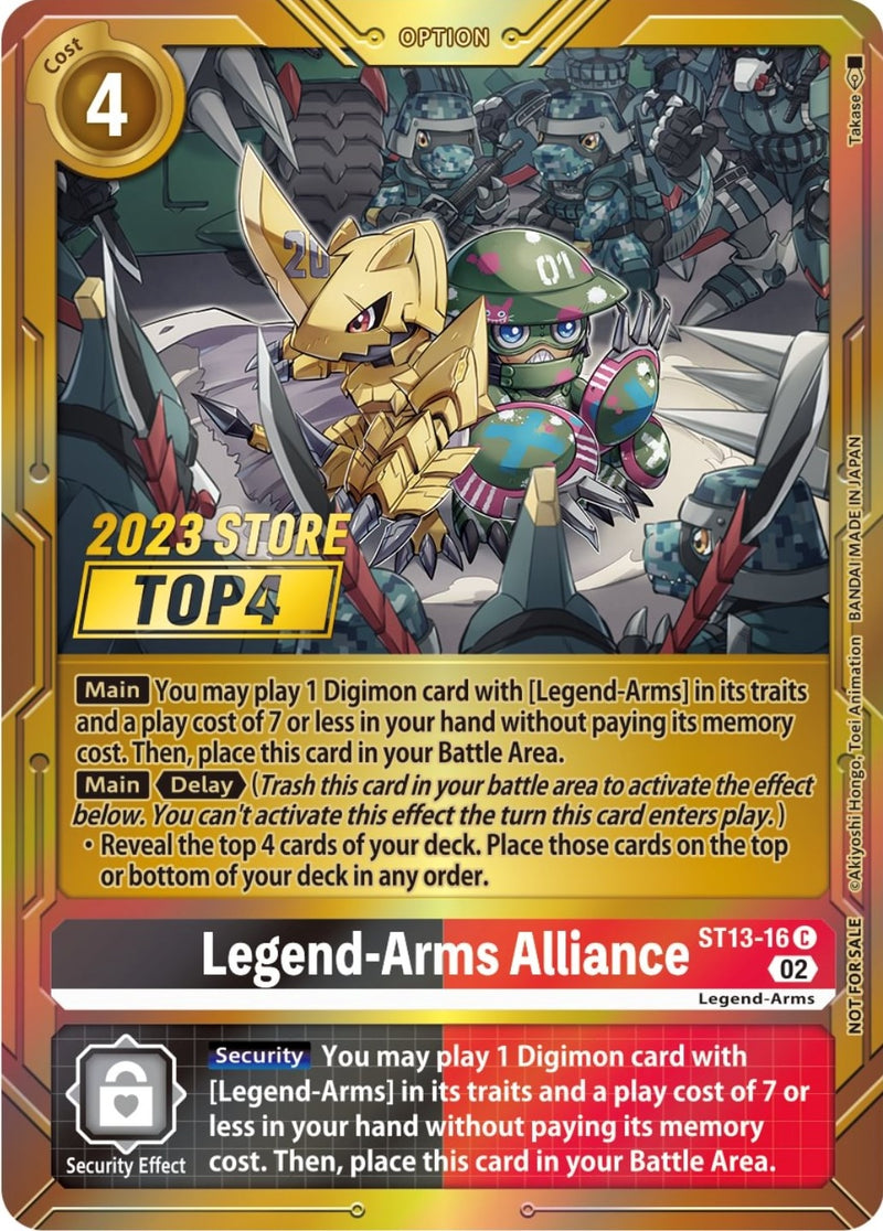 Image for Legend-Arms Alliance (2023 Store Top 4) [Starter Deck 13: Ragnaloardmon]