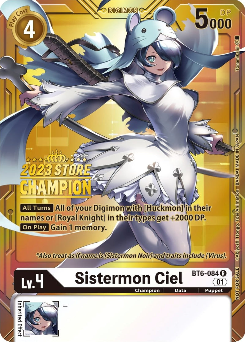 Image for Sistermon Ciel (2023 Store Champion) [Double Diamond]