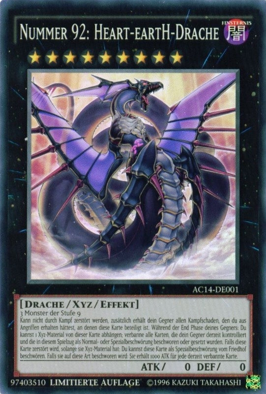 Number 92 Heart eartH Dragon German Nummer 92 Heart eartH Drache (AC14-DE001) [AC14]