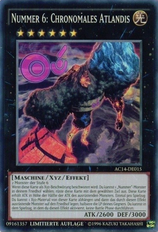 Number 6 Chronomaly Atlandis German Nummer 6 Chronomales Atlandis (AC14-DE015) [AC14]