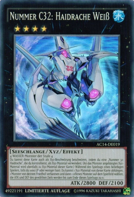 Number C32 Shark Drake Veiss German Nummer C32 Haidrache Wei (AC14-DE019) [AC14]
