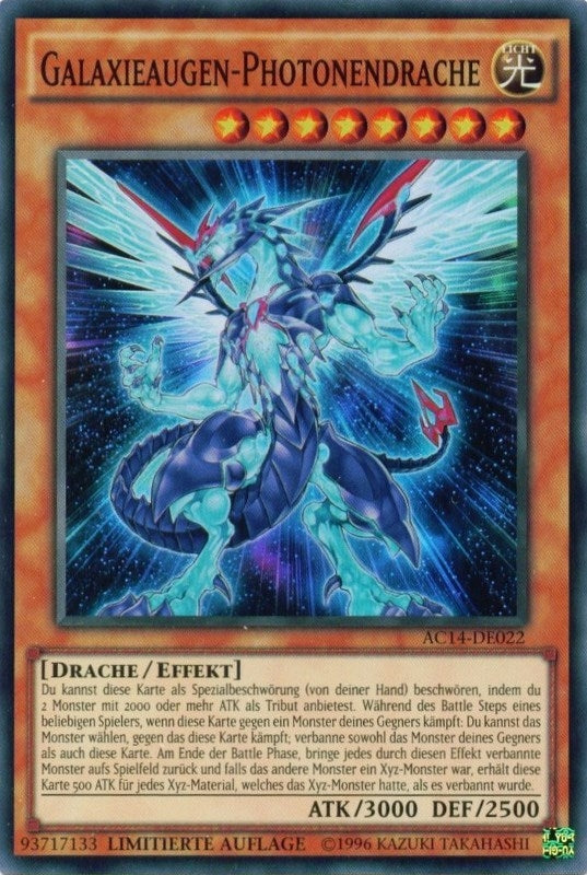 Galaxy Eyes Photon Dragon German Galaxieaugen Photonendrache (AC14-DE022) [AC14]