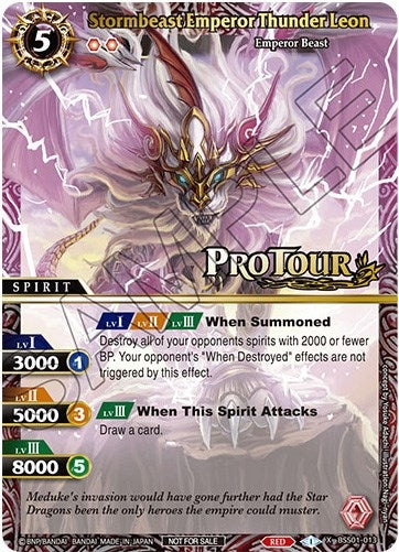 Stormbeast Emperor Thunder Leon X Rare Special Pack Vol 1 (BSS01-013) [BSSP]