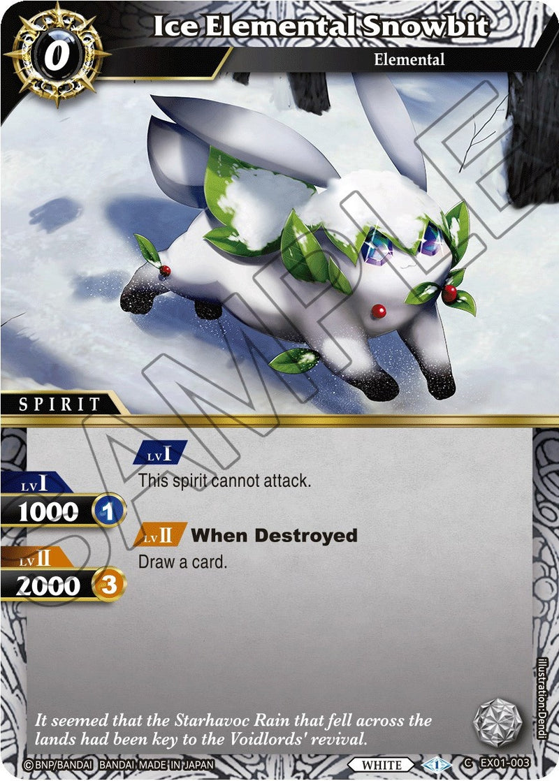 Ice Elemental Snowbit (EX01-003) [EX01]