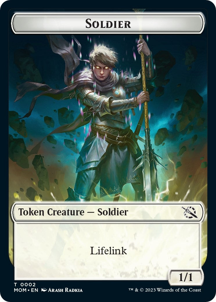 Soldier Kraken Double Sided Token (2 // 4) [MOM]