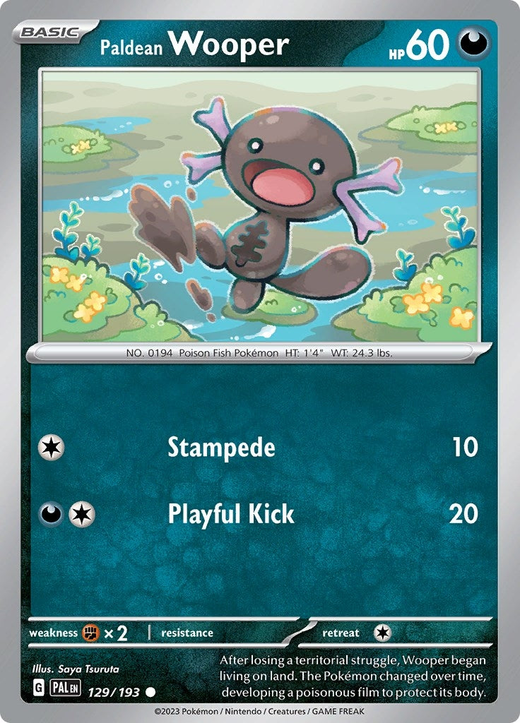 Paldean Wooper 129 193 (129/193) [PAL]