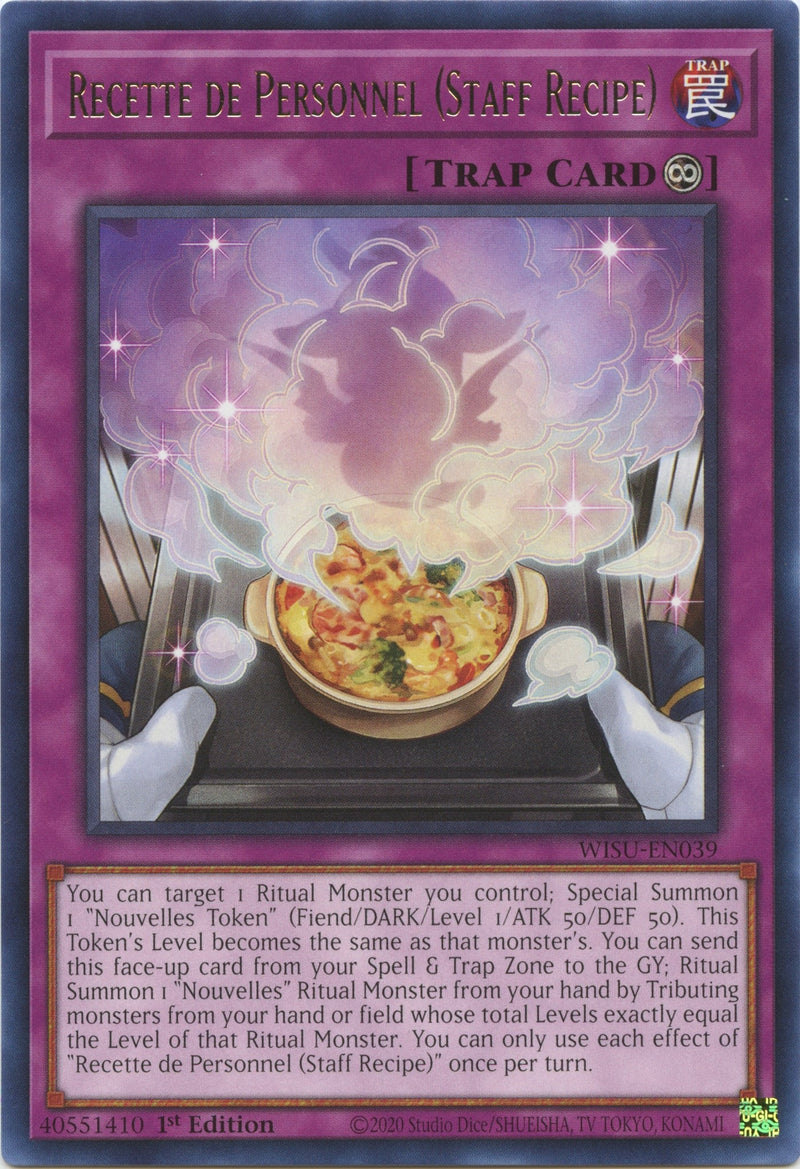 Recette de Personnel Staff Recipe (WISU-EN039) [WISU]