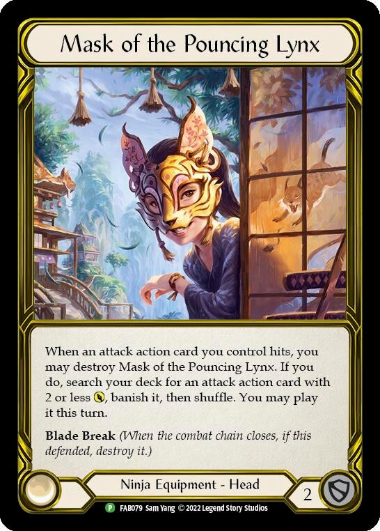 Image for Mask of the Pouncing Lynx - FAB079 [Flesh and Blood: Promo Cards]