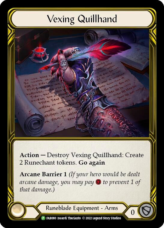 Image for Vexing Quillhand - FAB080 [Flesh and Blood: Promo Cards]