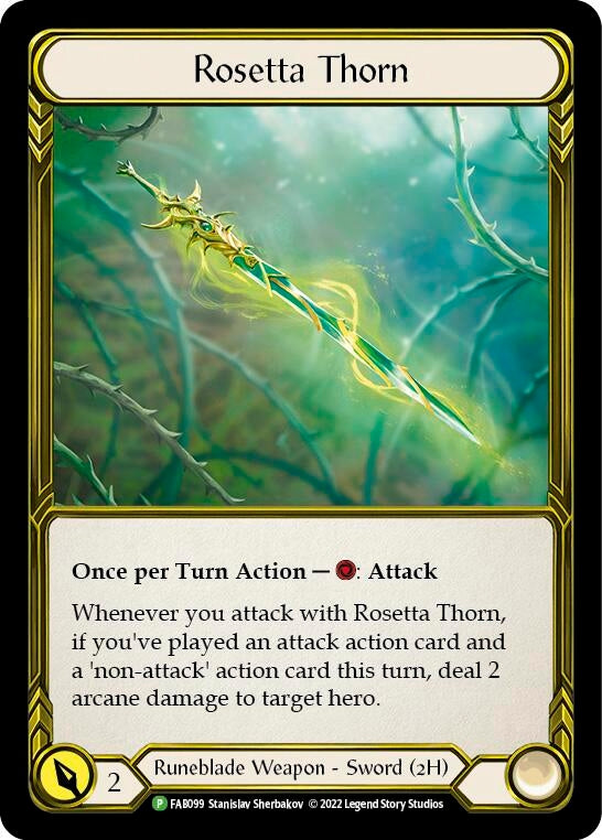 Image for Rosetta Thorn - FAB099 [Flesh and Blood: Promo Cards]