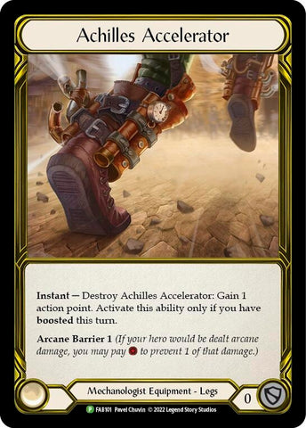Image for Achilles Accelerator - FAB101 [Flesh and Blood: Promo Cards]