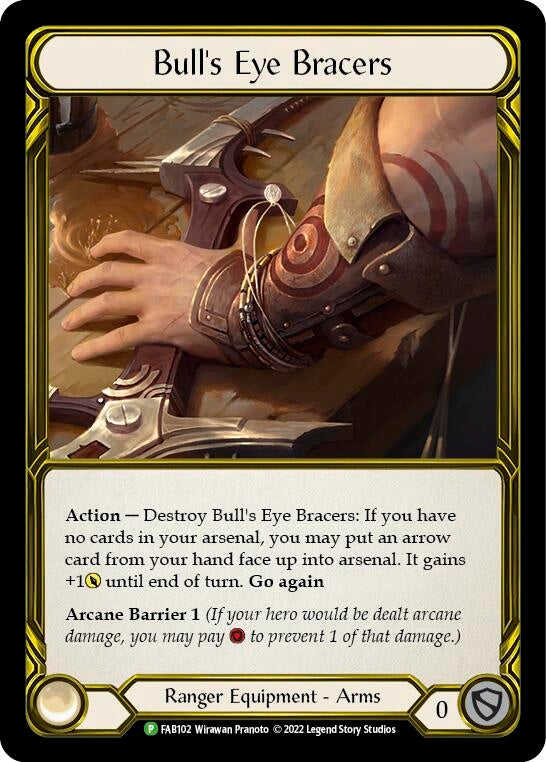 Image for Bull's Eye Bracers - FAB102 [Flesh and Blood: Promo Cards]