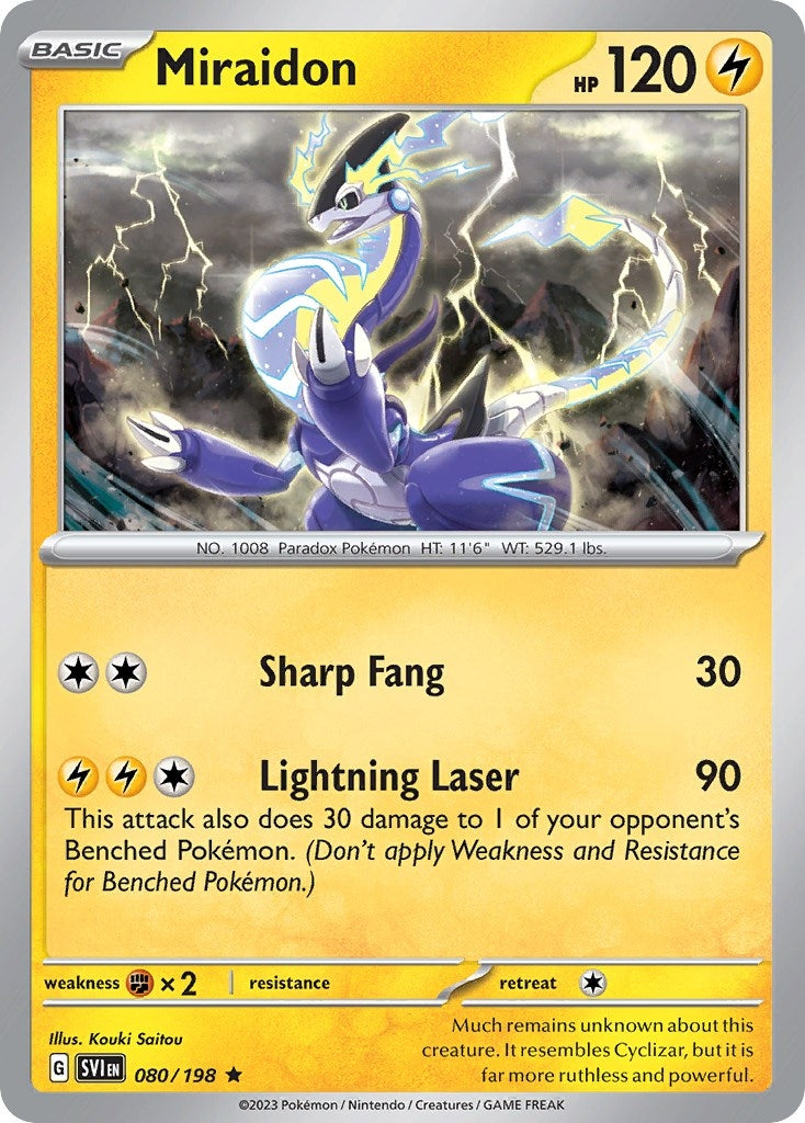 Miraidon 080 198 Rare (080/198) [PR]