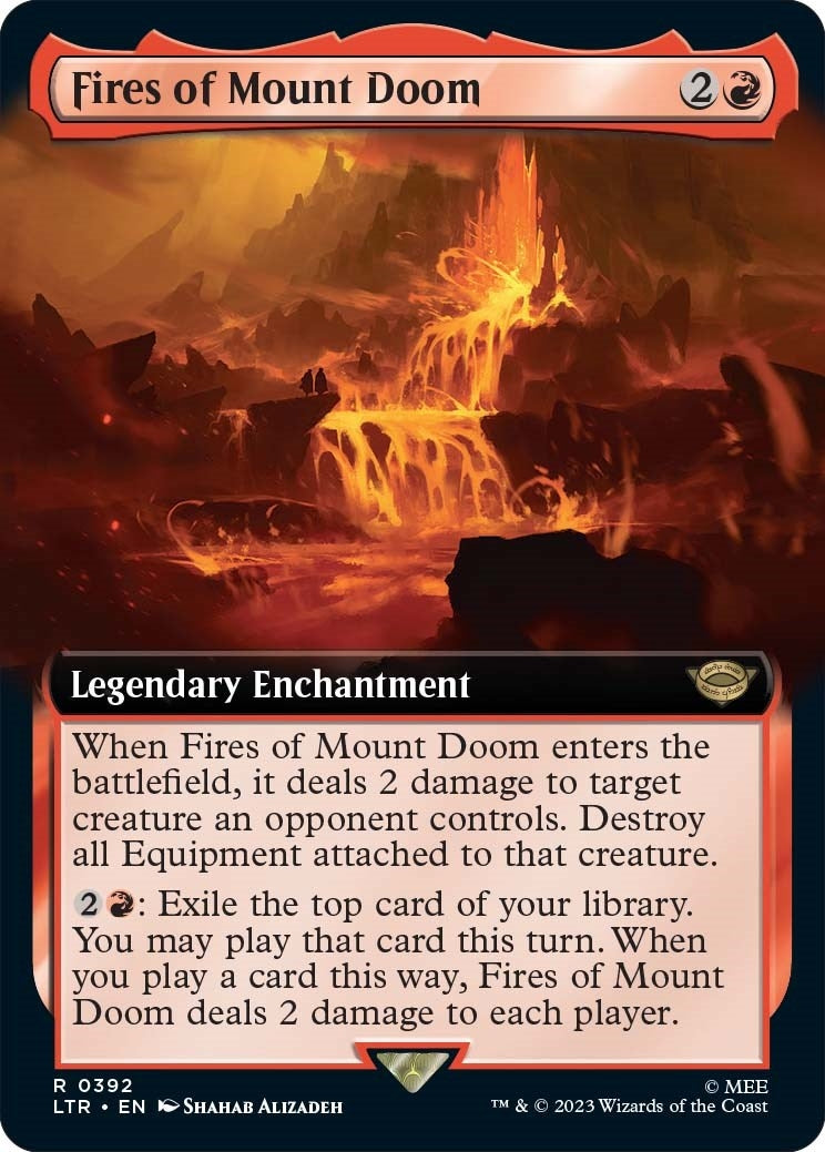 Fires of Mount Doom Extended Art (392) [LTR]