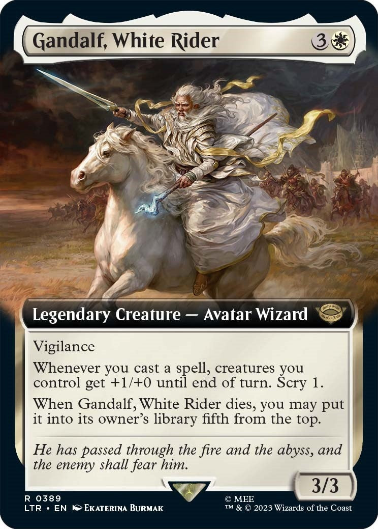 Gandalf White Rider Extended Art (389) [LTR]