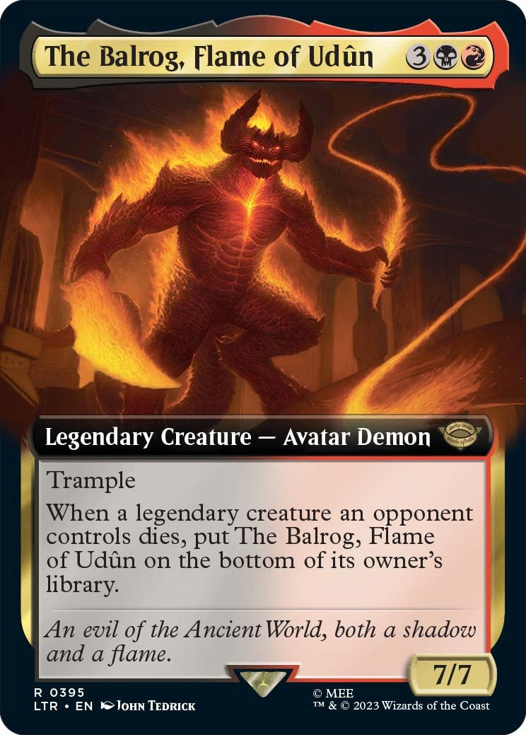 The Balrog Flame of Udun Extended Art (395) [LTR]