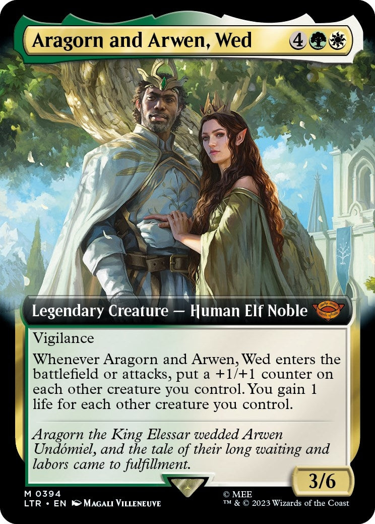 Aragorn and Arwen Wed Extended Art (394) [LTR]