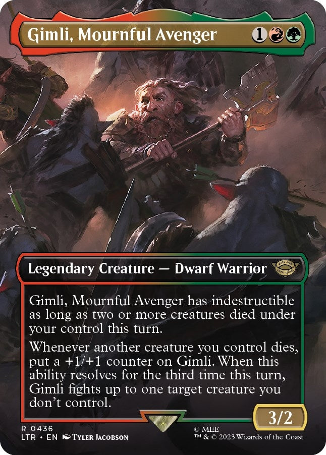 Gimli Mournful Avenger Borderless (436) [LTR]