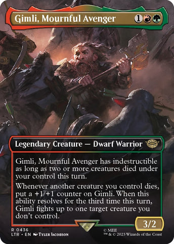 Gimli Mournful Avenger Borderless (436) [LTR]