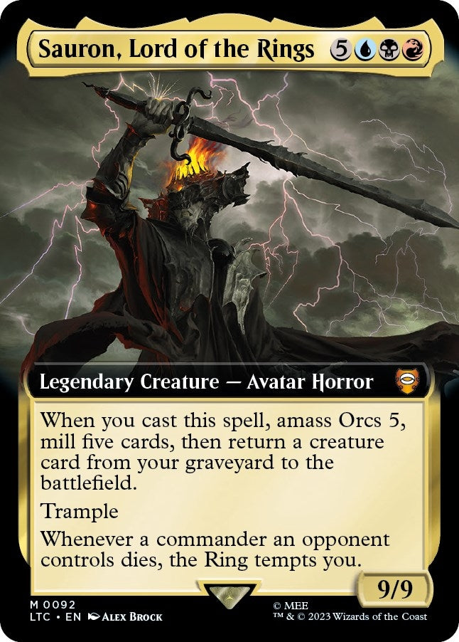 Sauron Lord of the Rings Extended Art (92) [LTC]