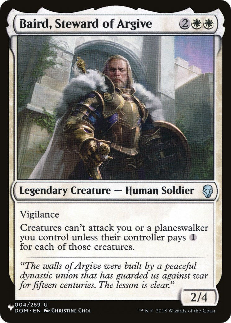 Baird Steward of Argive (4) [LIST]