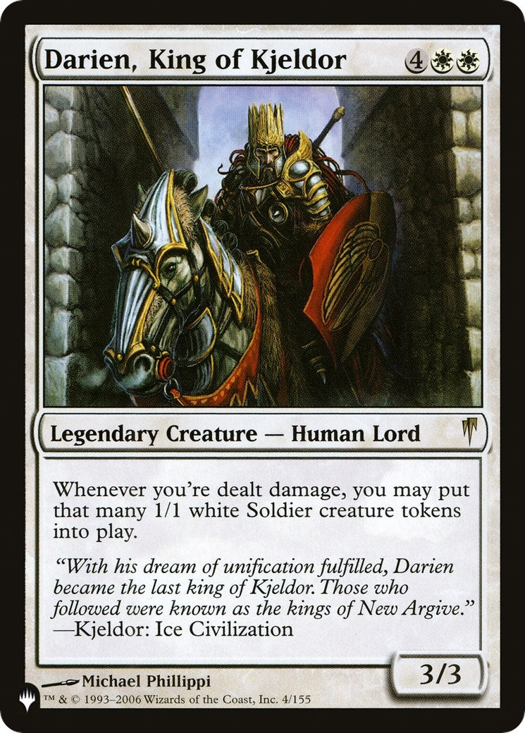 Darien King of Kjeldor (4) [LIST]