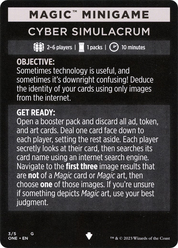 Magic Minigame Cyber Simulacrum (3) [ONE]