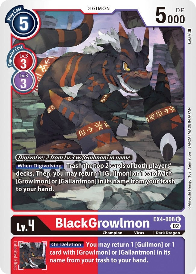 Image for BlackGrowlmon [Alternative Being Booster]