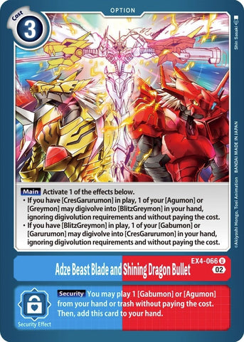 Image for Adze Beast Blade and Shining Dragon Bullet [Alternative Being Booster]