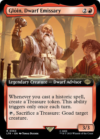 Gloin Dwarf Emissary Extended Art (360) [LTR]