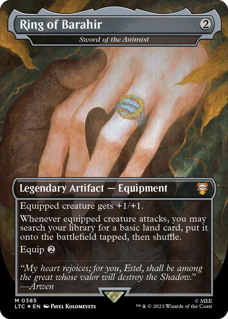 Ring of Barahir Sword of the Animist Surge Foil (385) [LTC]