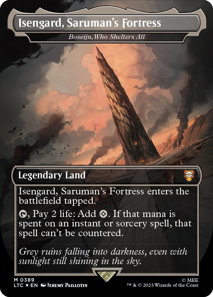 Isengard Sarumans Fortress Boseiju Who Shelters All Surge Foil (389) [LTC]