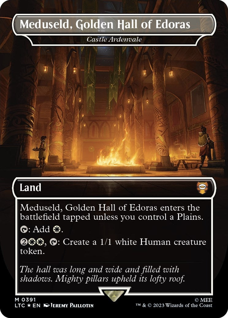 Meduseld, Golden Hall of Edoras - Castle Ardenvale (Surge Foil Realms and Relics) [The Lord of the Rings: Tales of Middle-Earth Commander]