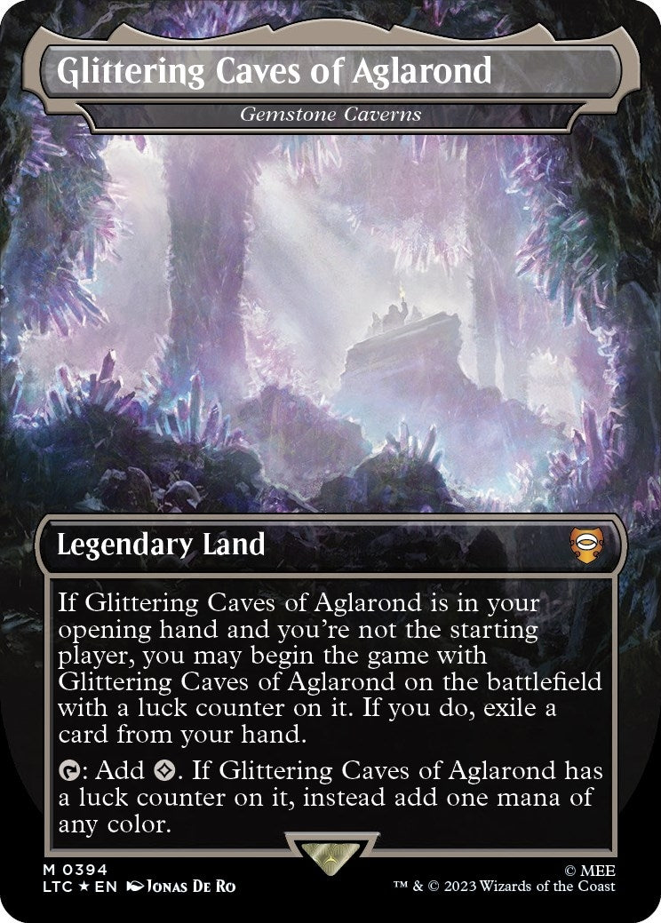Glittering Caves of Aglarond Gemstone Caverns Surge Foil (394) [LTC]