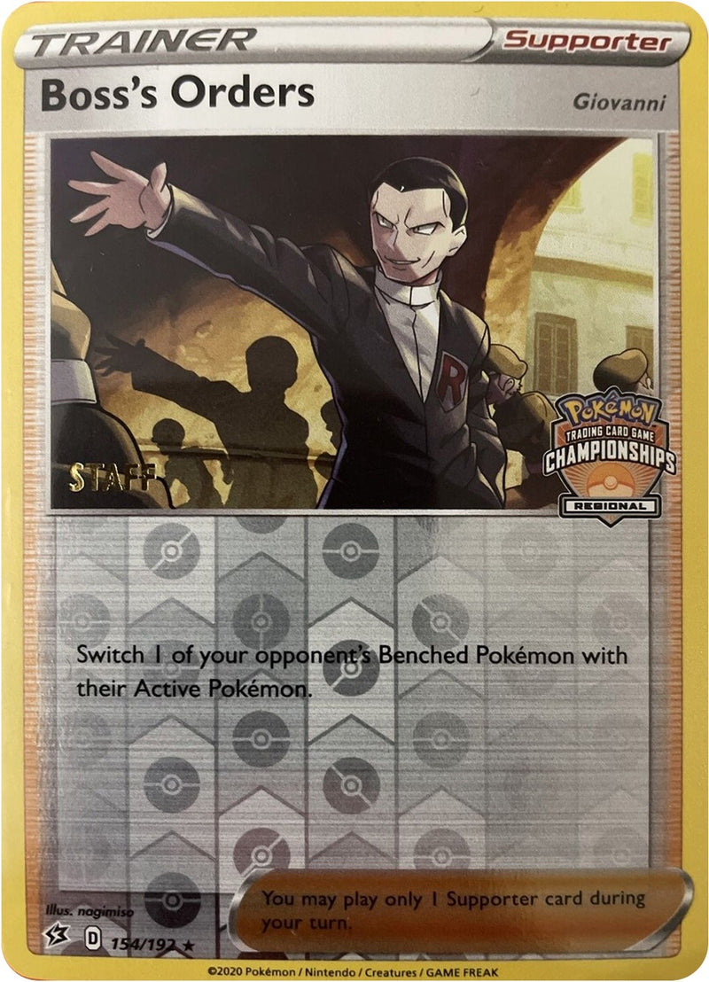 Bosss Orders 154 192 Regional Championships Staff (154/192) [PR]