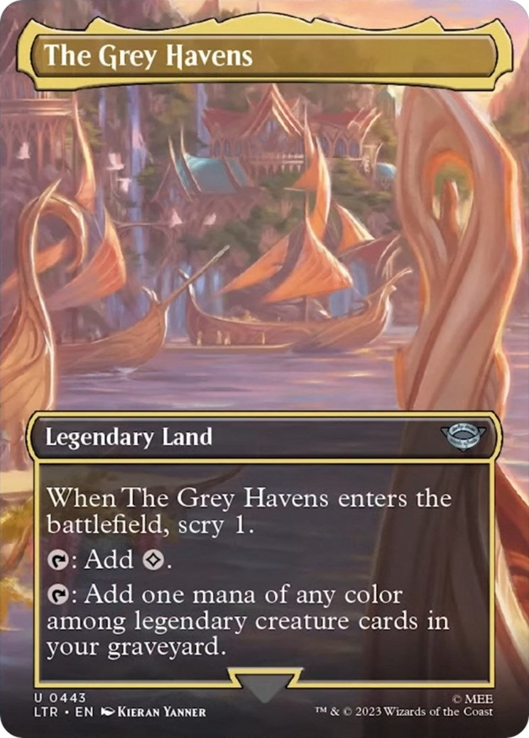 The Grey Havens (Borderless Alternate Art) [The Lord of the Rings: Tales of Middle-Earth]
