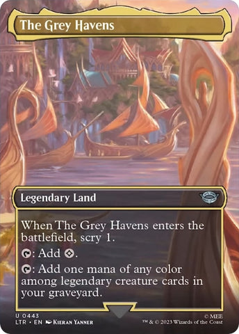 The Grey Havens (Borderless Alternate Art) [The Lord of the Rings: Tales of Middle-Earth]