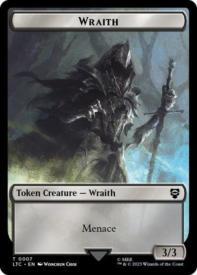 Wraith Dragon Double Sided Token (7 // 14) [LTC]