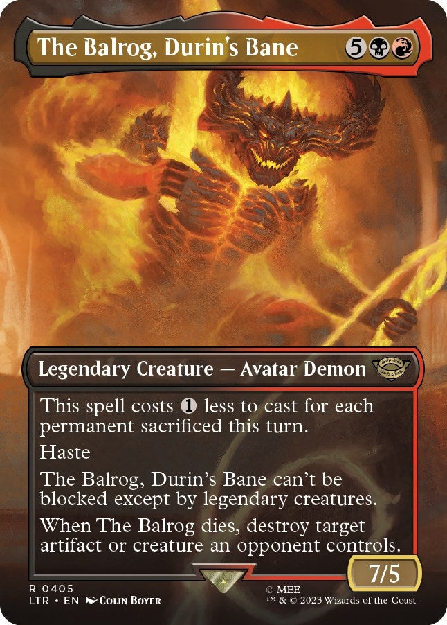 The Balrog Durins Bane Borderless (405) [LTR]